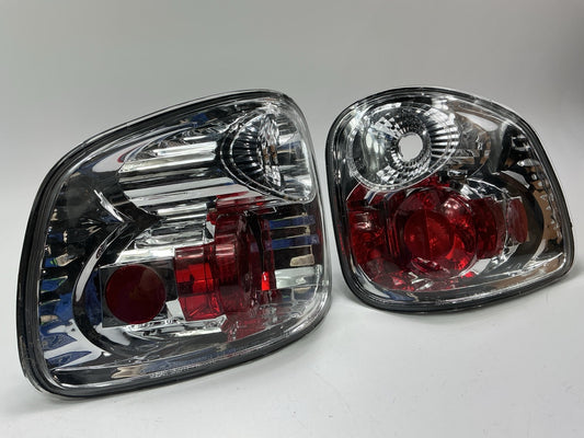 AFTERMARKET Chrome Euro Style Tail Light Lamp Set For 01-03 Ford F-150 Flareside
