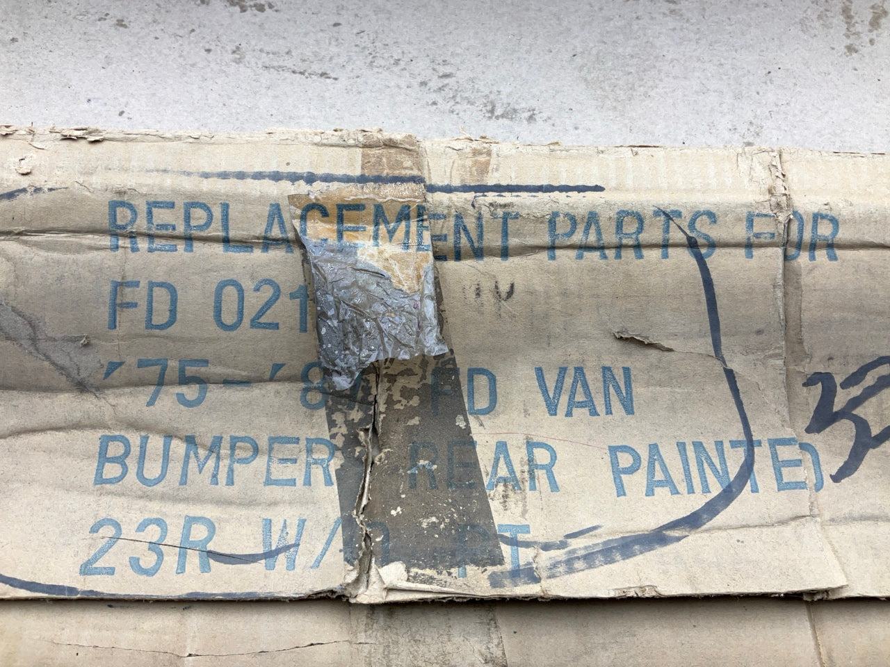 SURFACE SCRATCHES - Rear Bumper Face Bar 1975-87 Ford Van