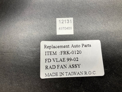 NEW - AFTERMARKET FDV2089AD Engine Cooling Fan Assembly For 99-02 Quest Villager