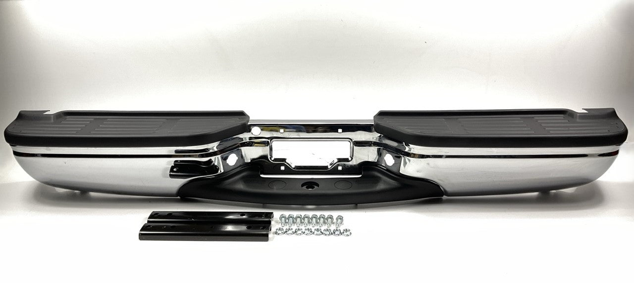 Some Scratches - REAR Chrome Step Bumper Assembly 1999-2007 Ford F-250 F-350