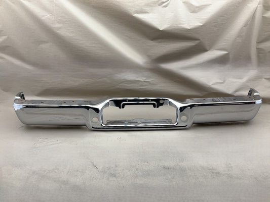 FO1102358 Chrome Rear Bumper W/O Park Assist Sensor Holes - 2004-2008 Ford F-150