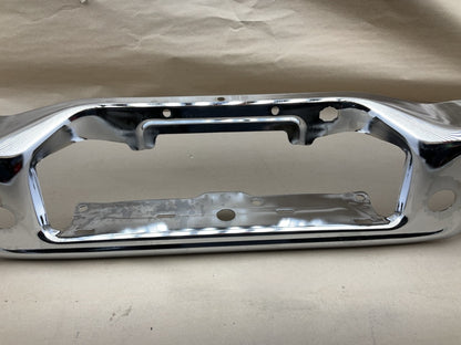 FO1102358 Chrome Rear Bumper W/O Park Assist Sensor Holes - 2004-2008 Ford F-150
