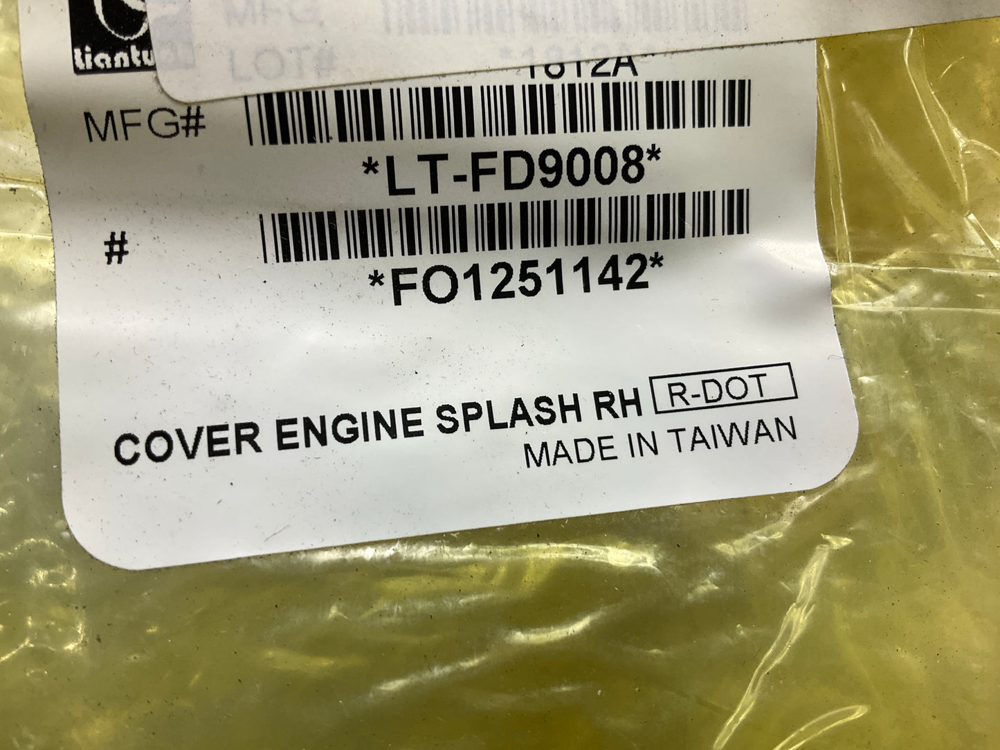 AFTERMARKET Front Right Engine Splash Shield 03-11 Crown Victoria, Grand Marquis