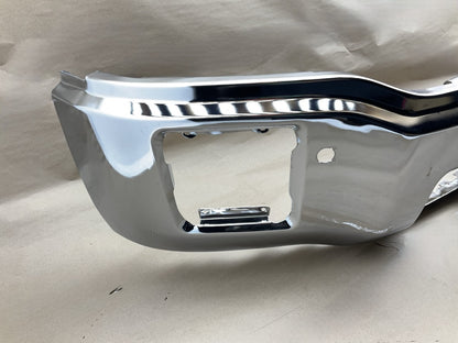 NEW GM1002847 Chrome Front Bumper 2014-2015 GMC Sierra 1500 With Sensor Holes