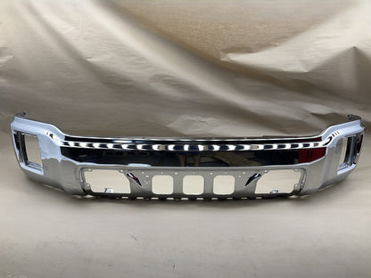 GM1002848  2014-2015 GMC Sierra 1500 Chrome Steel Front Bumper W/O Sensor Holes