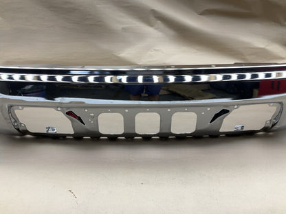 GM1002848  2014-2015 GMC Sierra 1500 Chrome Steel Front Bumper W/O Sensor Holes