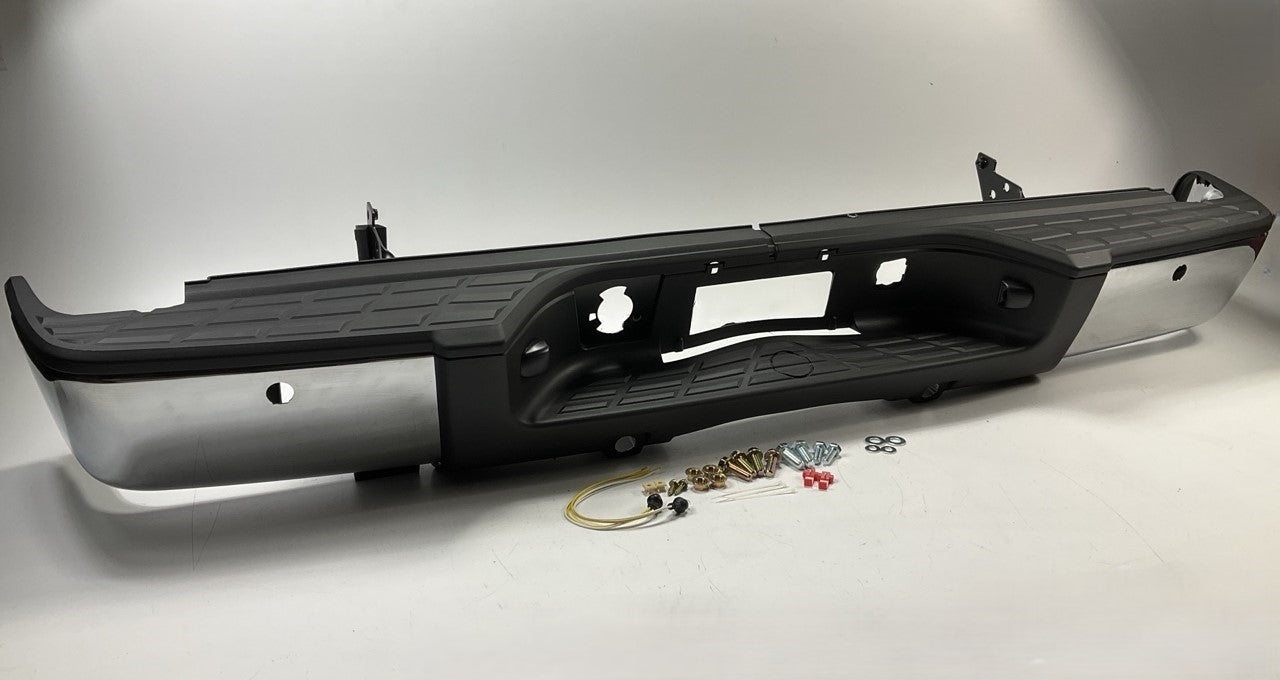 NEW GM1103148 Rear Bumper With Park Assist Sensor Holes - 07-13 Silverado 1500