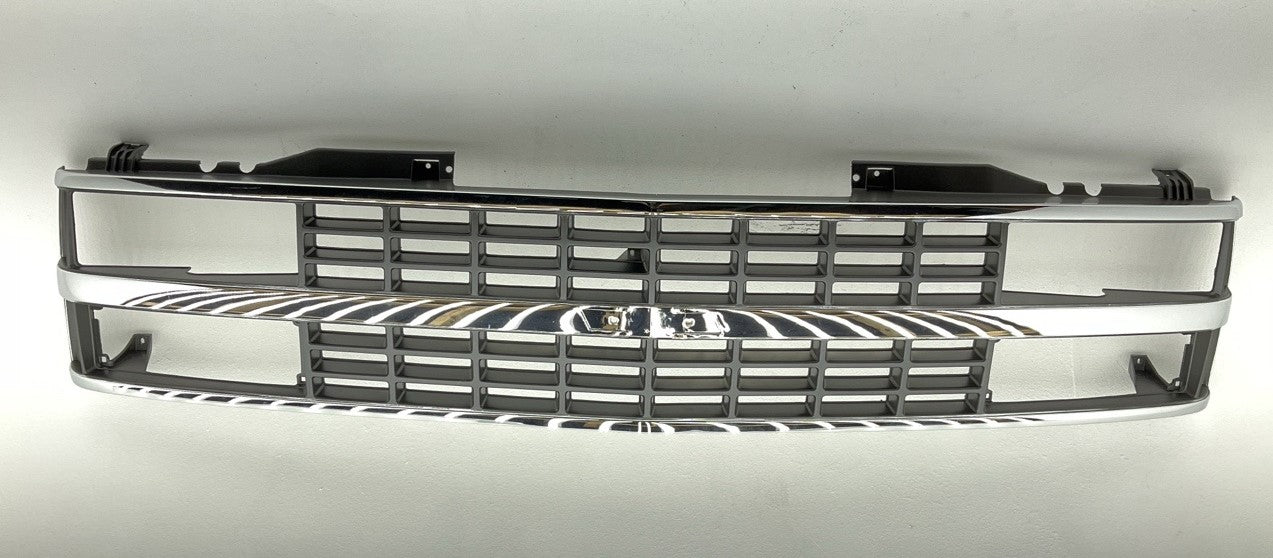 NEW AFTERMARKET GM1200142 Chrome Grille Shell - 1988-1993 Chevy C1500 C2500 3500