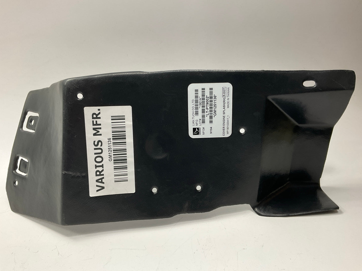 GM1251136 Front Right Fender Splash Shield 2005-2008 Terraza Uplander Montana