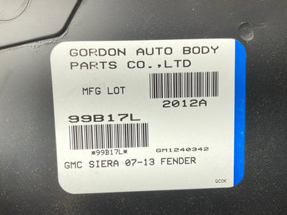 NEW AFTERMARKET GMPU001AL Front Left Fender 2007-2013 GMC Sierra 1500 2500 3500