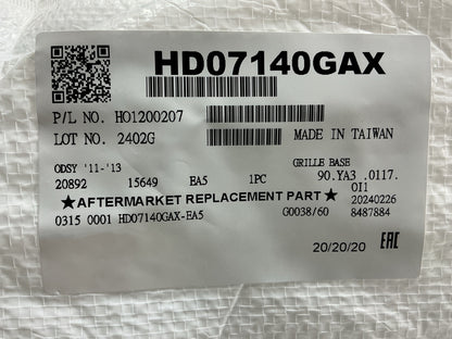 NEW AFTERMARKET HD01070GF Grille - 2011-2013 Honda Odessey  HO1200207
