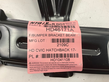 NEW AFTERMARKET Front Upper Bumper Cover Support 2017-19 Honda Civic Hatchback