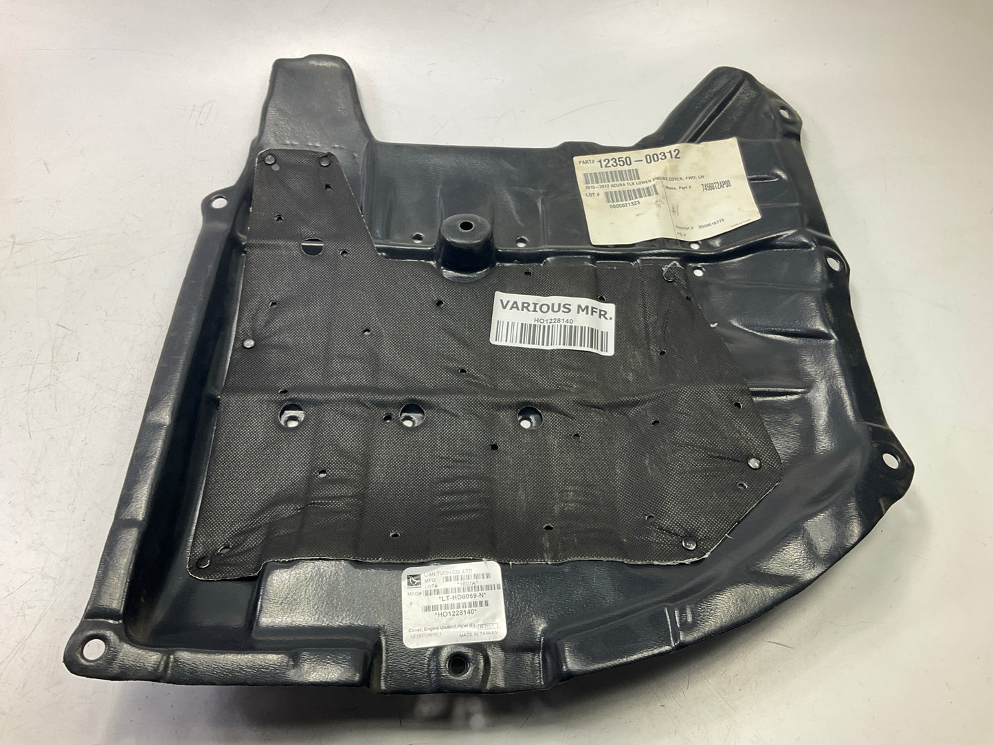 Left Engine Splash Shield For 2013-17 Honda Accord 15-20 Acura TLX Front Section