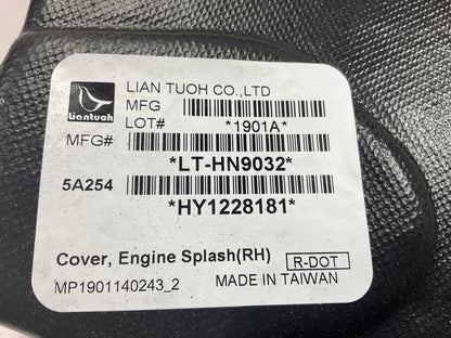 AFTERMARKET HY1228181 RIGHT OUTER Engine Splash Shield For 13-19 Hyundai 3.3L V6