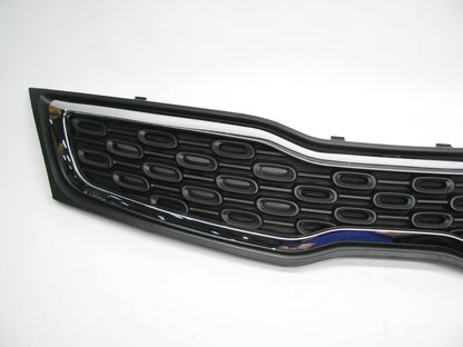 Front Black Bumper Grille W/ Chrome Trim KI1200151 For 2012-2015 Kia Rio Sedan