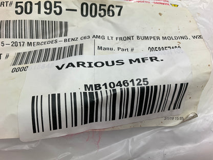 AFTERMARKET - FRONT LEFT LOWER OUTER Bumper Trim For 16-18 Mercedes-Benz C63 AMG