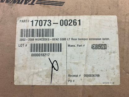 AFTERMARKET - MB1104107 Rear Left Outer Bumper End Cap