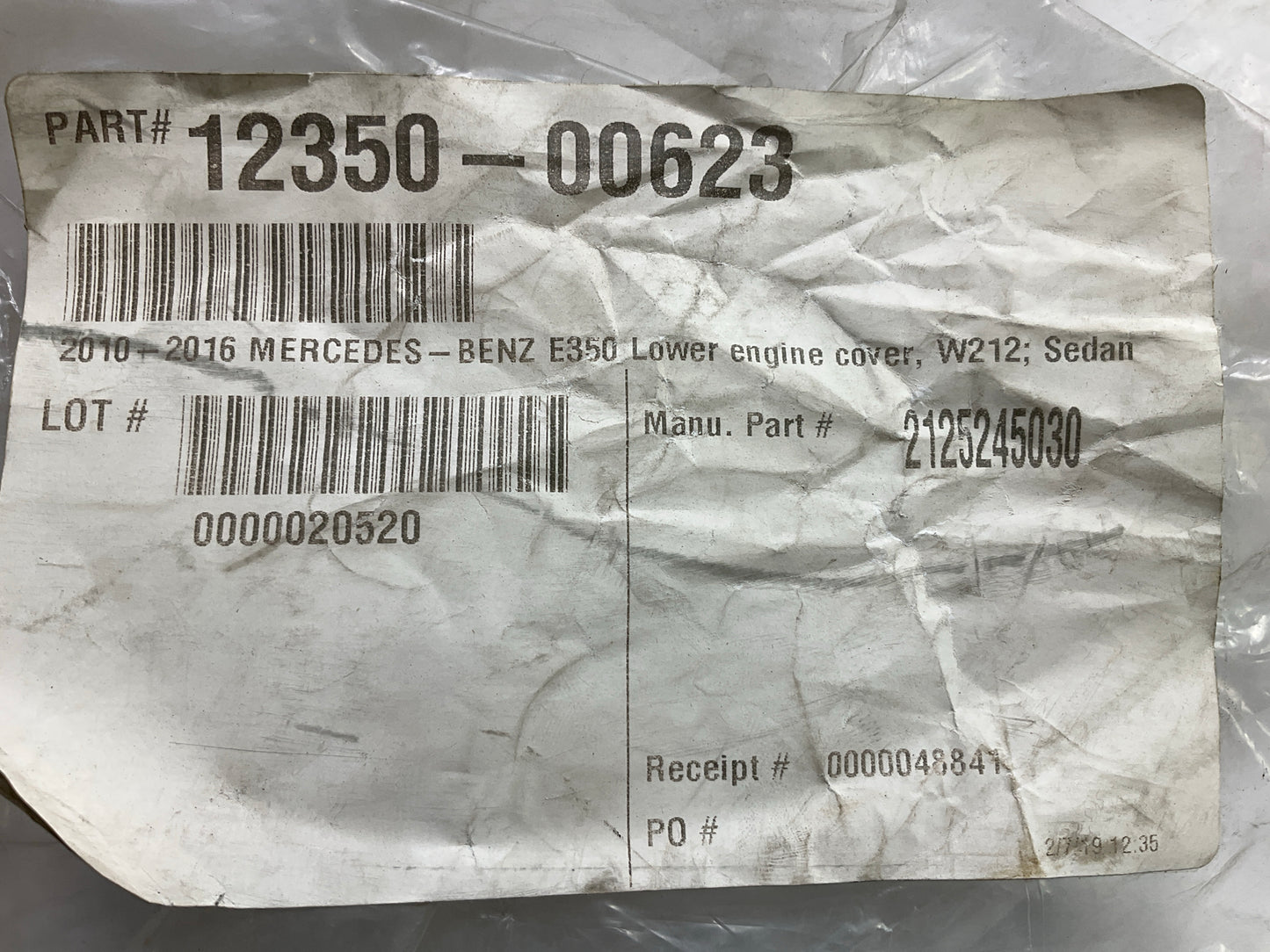 NEW AFTERMARKET Rear Engine Splash Shield Undercar Cover Guard