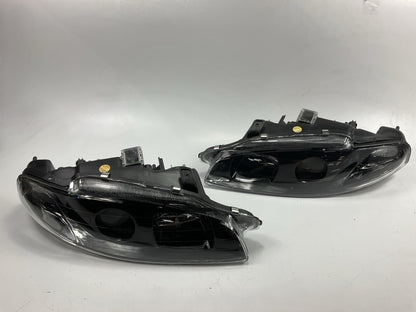 New LEFT + RIGHT MBE1091ZD Projector Headlight Headlamp Set - 1997-1999 Eclipse