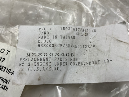 NEW AFTERMARKET MZ30034GB Front Engine Splash Shield For 2010-2013 Mazda 3