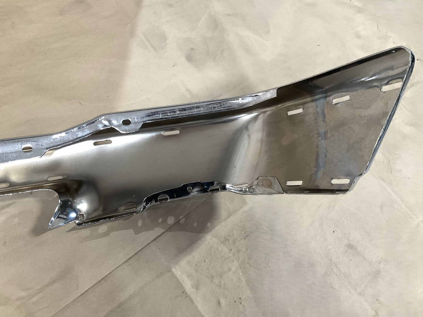 MZB7062CH Front Chrome Bumper - 2001-2010 Mazda B2300, 99-08 B3000 B4000 Pickup