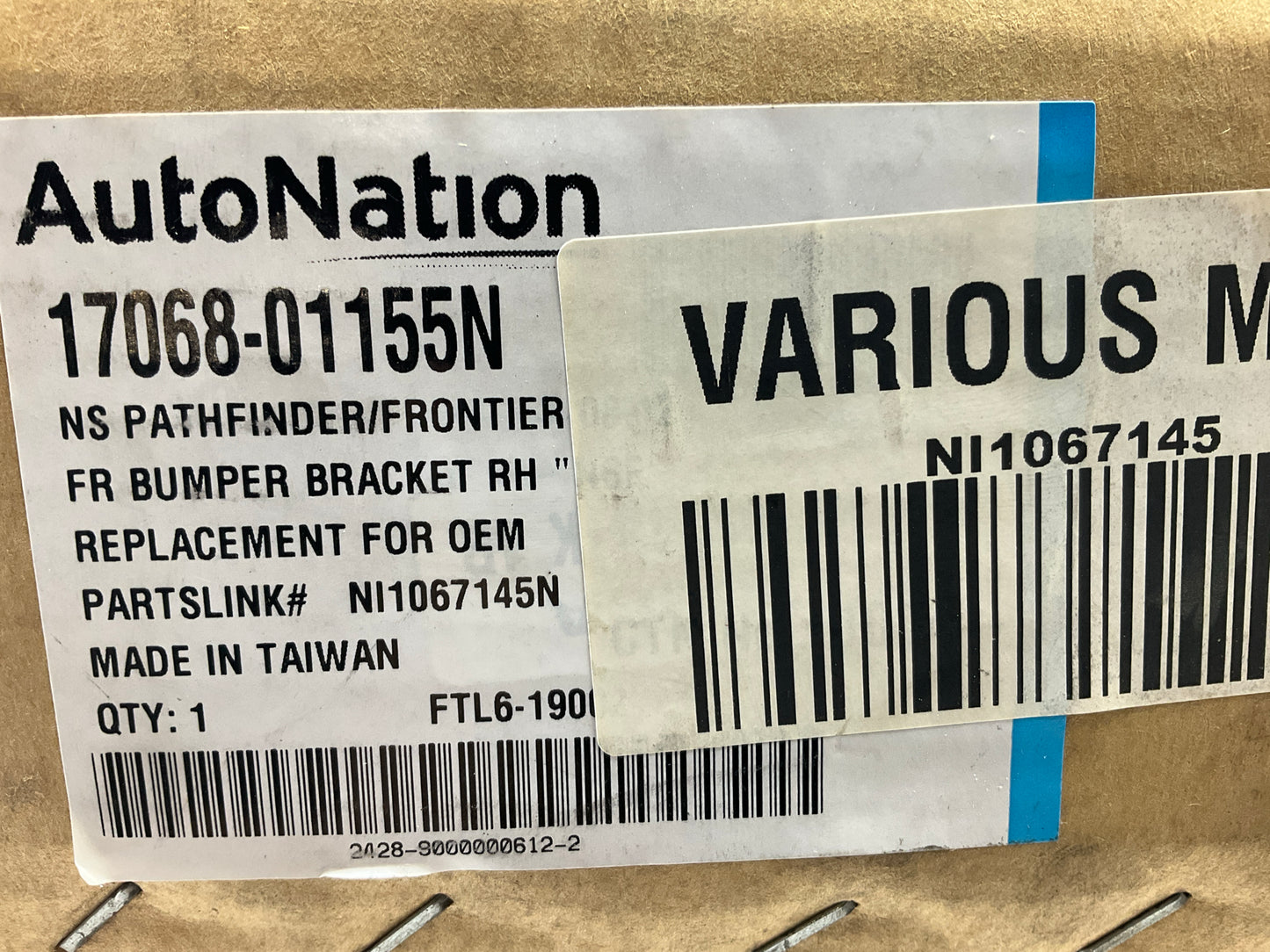 NEW AFTERMARKET - Front Right Bumper Bracket For 2008-12 Nissan Pathfinder