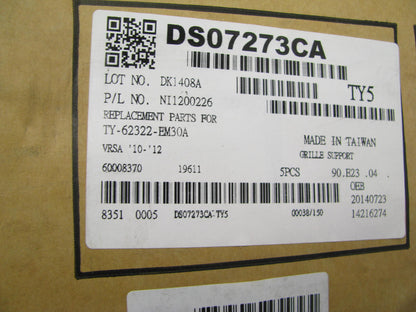 Radiator Support Upper Cover NI1200226 For 2007-2012 Nissan Versa