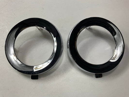 (2) NEW AFTERMARKET Chrome Fog Light Lamp Trim Cover For 09-13 Subaru Forester