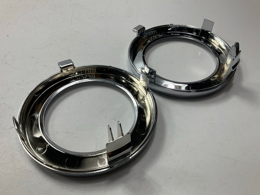 (2) NEW AFTERMARKET Chrome Fog Light Lamp Trim Cover For 09-13 Subaru Forester