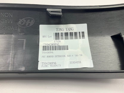 AFTERMARKET - TO1004173 FRONT LEFT Bumper End Cap For 2006-2008 Toyota RAV4