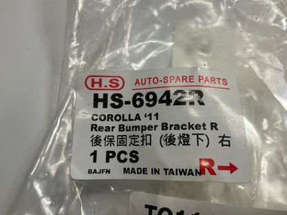 Rear Right Plastic Bumper Cover Support Rail Bracket - 2011-2013 Toyota Corolla