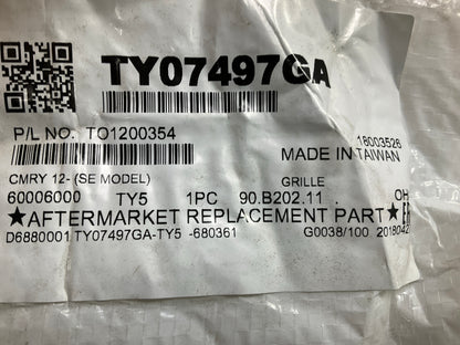 NEW TYC4070BH Grille, Painted Black For 2012-2014 Toyota Camry