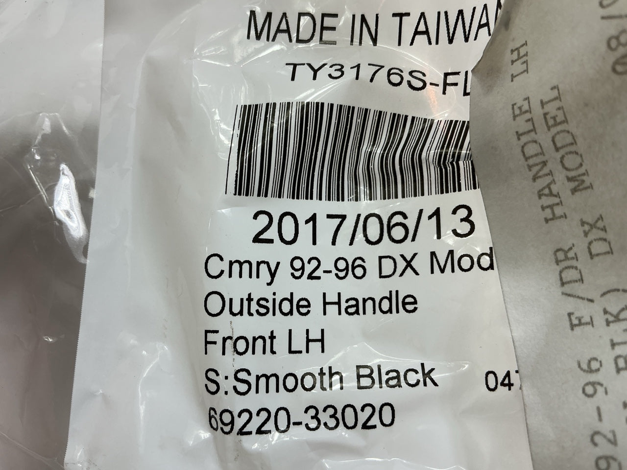 1992-1996 Toyota Camry Black Door Handle Outside Front Left Driver Side Exterior