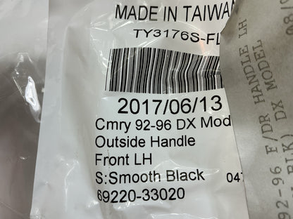 1992-1996 Toyota Camry Black Door Handle Outside Front Left Driver Side Exterior