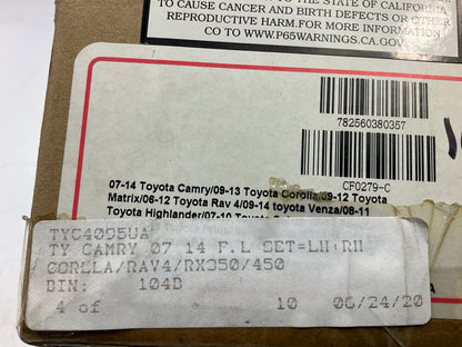 NEW AFTERMARKET - Fog Light Lamp Set 2007-14 Toyota Camry