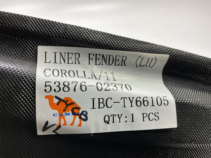 AFTERMARKET Front Left Inner Fender Splash Shield Liner 2011-2023 Toyota Corolla