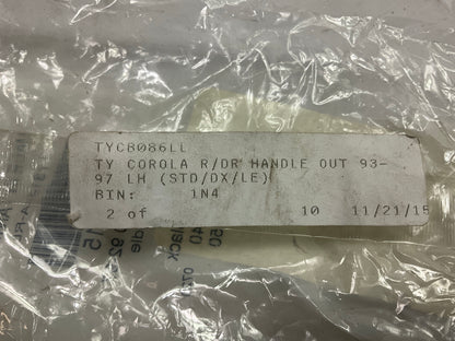 NEW AFTERMARKET - Rear Left Exterior Door Handle 1993-97 Toyota Corolla
