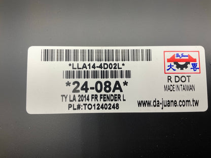 NEW - AFTERMARKET TYCB101HL Front Left Fender For 2014-2018 Toyota Corolla