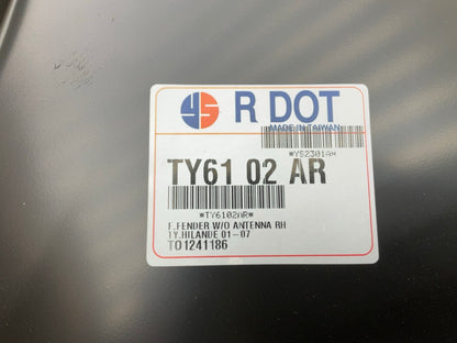 NEW AFTERMARKET TYHL001AR Front Right Fender - 2001-2007 Toyota Highlander