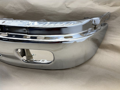 NEW TYT9007BC Front Chrome Steel Bumper - 2000-2006 Toyota Tundra W/ Fog L Holes