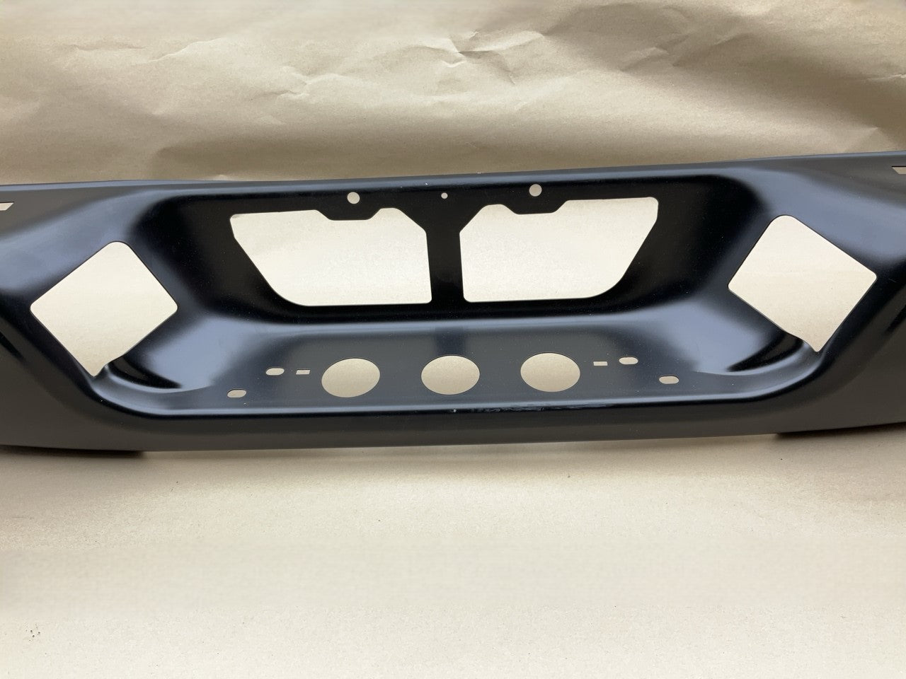 TYT9018FB Rear Steel Bumper Shell - 2007-2014 Toyota Tundra W/ Sensor Holes