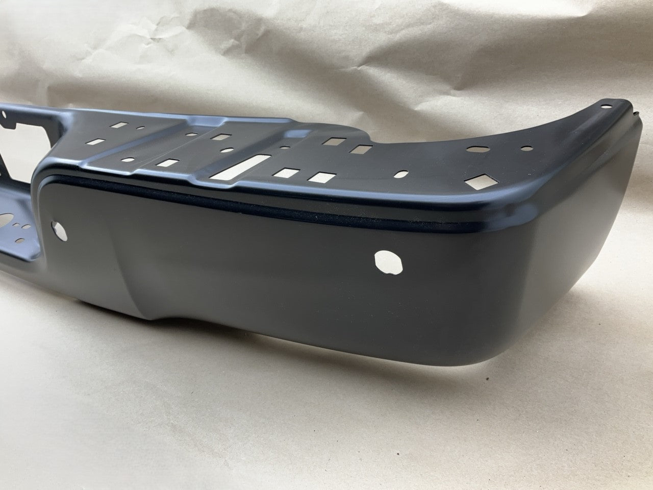 TYT9018FB Rear Steel Bumper Shell - 2007-2014 Toyota Tundra W/ Sensor Holes