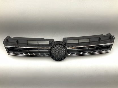 NEW AFTERMARKET Front Bumper Black Upper Grille W/ Chrome Trim - 7P6853651A