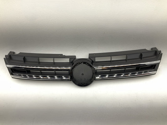 NEW AFTERMARKET Front Bumper Black Upper Grille W/ Chrome Trim - 7P6853651A