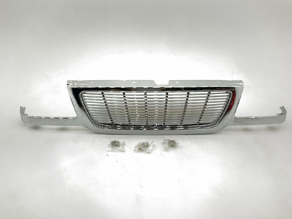 NEW Y-FDGR431C Front Grille 2001-2003 Ford Ranger, All Chrome With Billet Insert
