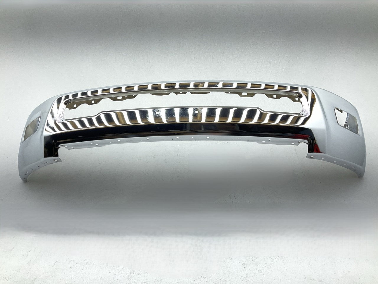 Chrome Steel Front Bumper Bar For 2010-2018 Dodge RAM 2500 3500 Pickup W/ Fog