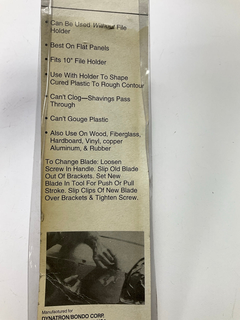 Bondo 121 10'' Autobody Round Shaper File Blade