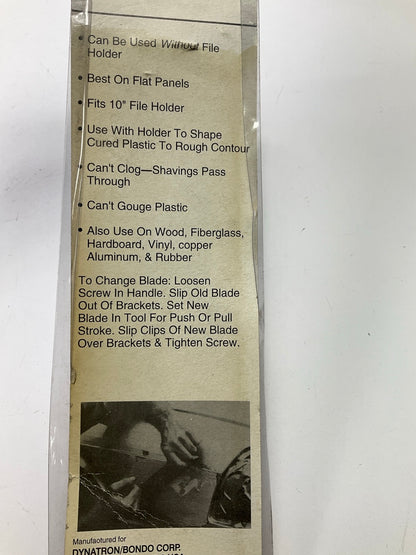 Bondo 121 10'' Autobody Round Shaper File Blade