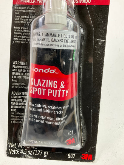 (2) PACKS -  Bondo 907 Glazing And Spot Putty - 4.5 Oz