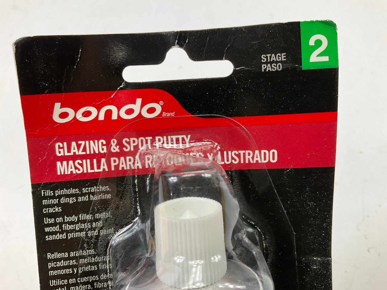 (2) PACKS -  Bondo 907 Glazing And Spot Putty - 4.5 Oz